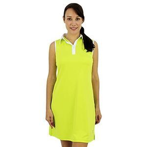 SAVALINO Women's Casual Tennis Dress (XL, Lime), Size: XL